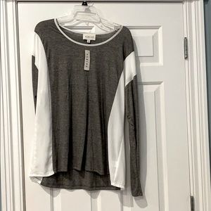 Pretty grey black white top Sabine